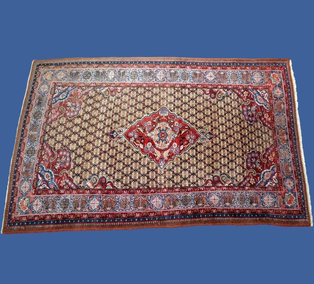 Kolyach Rug, 152 Cm X 235 Cm, Persian In Hand-knotted Wool In Iran Circa 1980, In Very Good Condition-photo-5