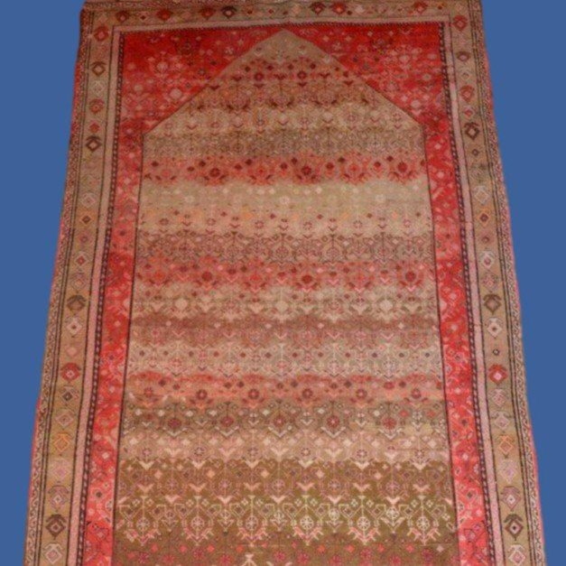 Tapis galerie Kazak ancien, 141 cm x 347 cm, laine / laine, signé, daté de 1932, rare modèle-photo-3