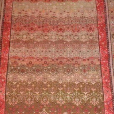 Tapis galerie Kazak ancien, 141 cm x 347 cm, laine / laine, signé, daté de 1932, rare modèle-photo-6