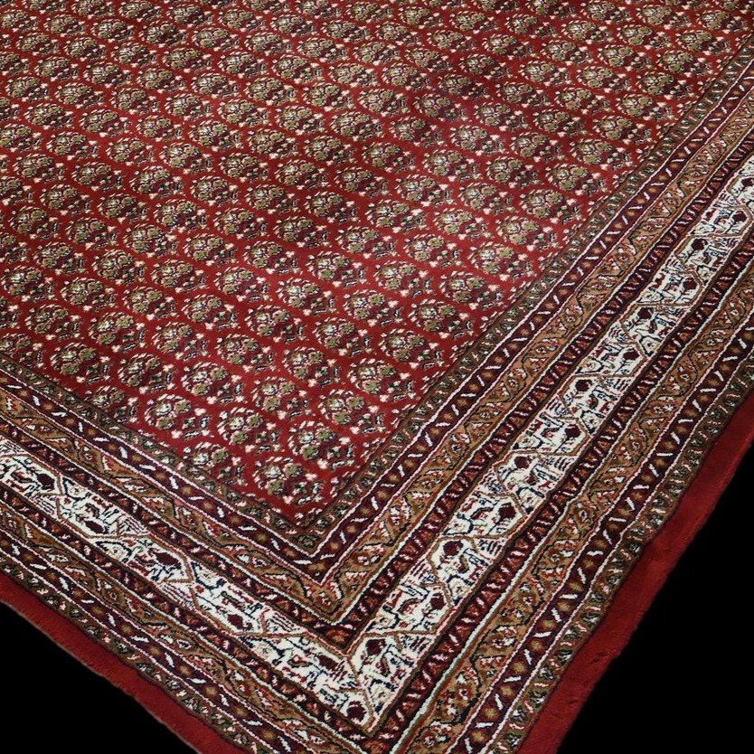 Sarough Mir Rug, 232 Cm X 353 Cm, Hand-knotted Kork Wool In Iran Circa 1970, In Very Good Condition-photo-1