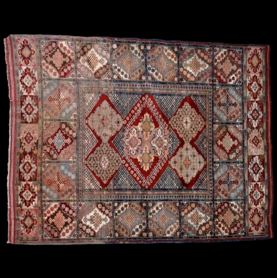 Carpet, Rare Wedding Kabul, Silk, 119 X 162 Cm, Silk On Hand-knotted Silk, Afghanistan 1960-photo-2