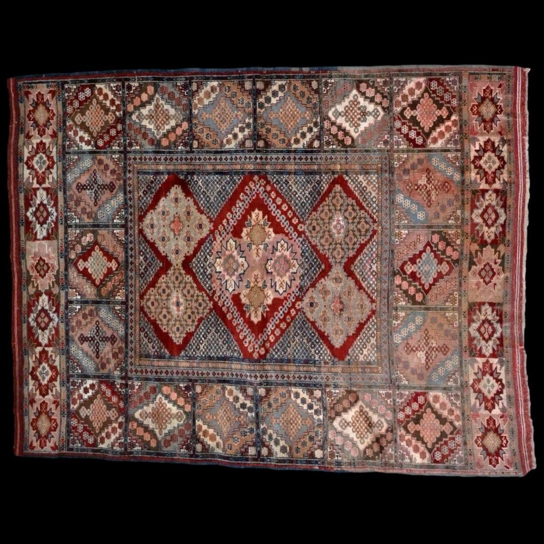 Tapis, rare Kaboul de mariage, soie, 119  x 162 cm, soie sur soie nouée main, Afghanistan 1960-photo-3