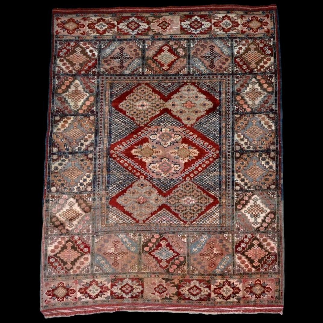 Tapis, rare Kaboul de mariage, soie, 119  x 162 cm, soie sur soie nouée main, Afghanistan 1960-photo-8