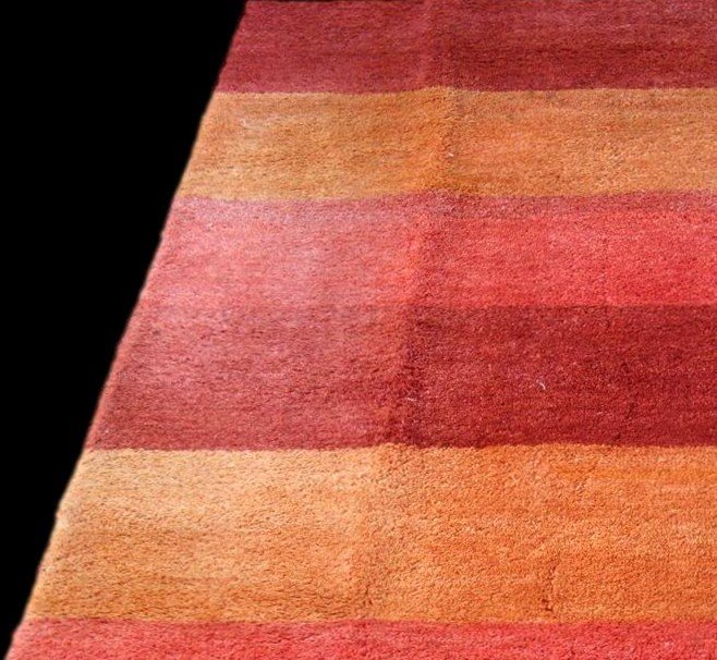 Gabbeh Rug, 140 X 200 Cm, Hand Knotted Wool, Iran Circa 1970-1980, Perfect Condition, Thickness 3 Cm-photo-1