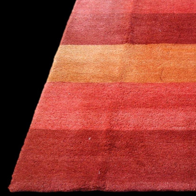 Tapis Gabbeh, 140 x 200 cm, laine nouée main, Iran vers 1970-1980, parfait état, épaisseur 3 cm-photo-3