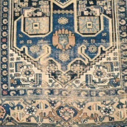 Old Malayer Rug, 137 X 202 Cm, Hand-knotted Wool In Persia, Iran, Early 20th Century-photo-5