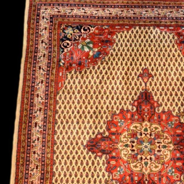 Sarouk Rug Signed, 169 Cm X 247 Cm, Hand-knotted Wool Circa 1980, In Perfect Condition-photo-1