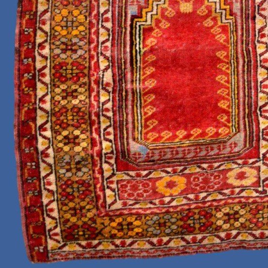 Tapis Kirsehir ancien, 88 x 126 cm, laine nouée main, Anatolie, Turquie, première partie du XIX-photo-2