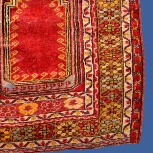 Tapis Kirsehir ancien, 88 x 126 cm, laine nouée main, Anatolie, Turquie, première partie du XIX-photo-3