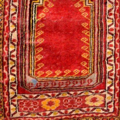 Old Kirsehir Rug, 88 X 126 Cm, Hand-knotted Wool, Anatolia, Türkiye, First Part Of The 19th Century-photo-5