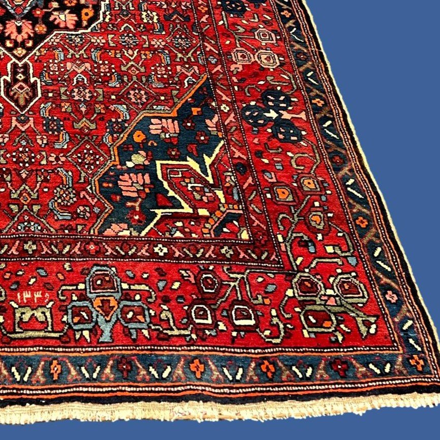 Mehraban Rug, 130 Cm X 195 Cm, Hand-knotted Wool Around 1950-60 In Persia, Iran, Very Good Condition-photo-5