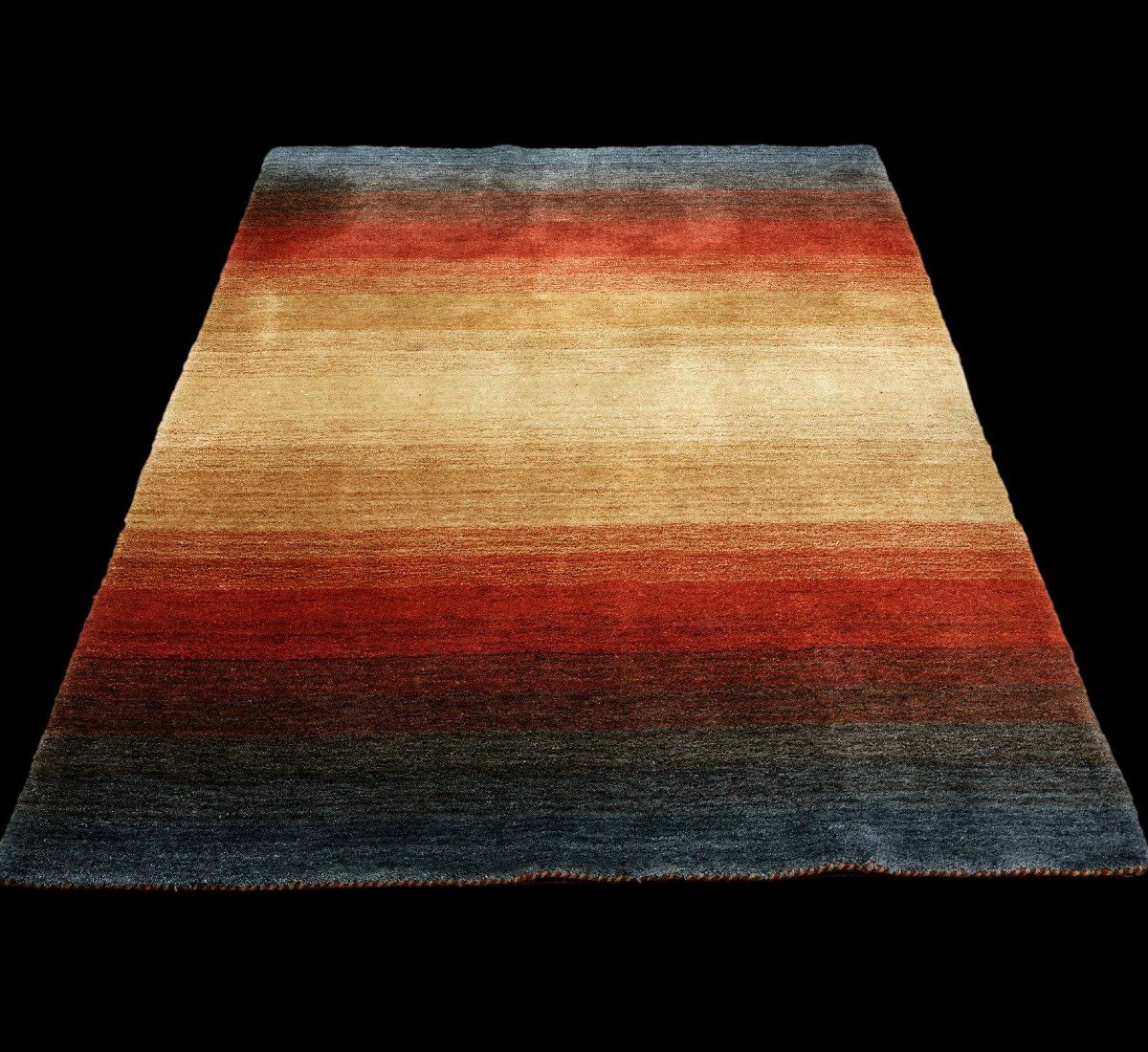 Gabbeh Rug, 148 X 196 Cm, Hand-knotted Wool, Iran, 1970-1980, Very Good Condition, Thickness 2.5 Cm-photo-2