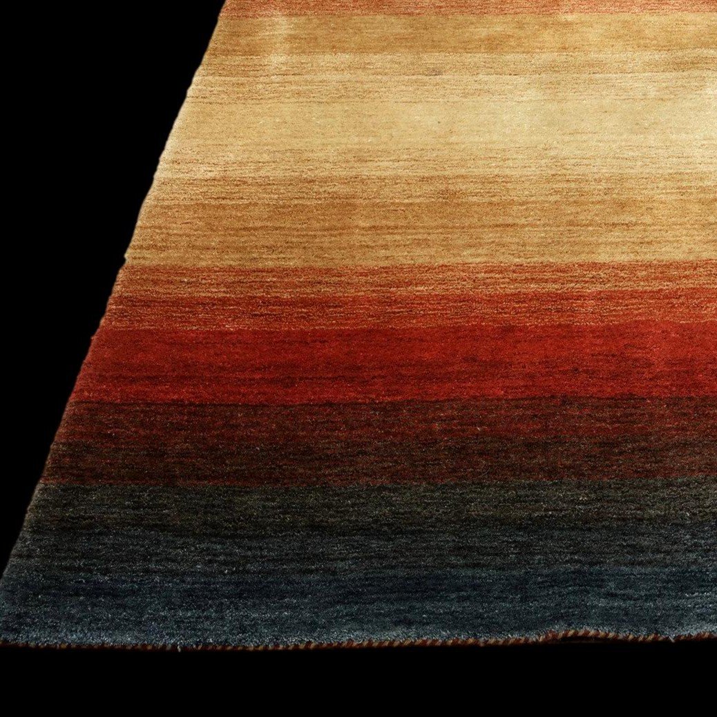 Tapis Gabbeh, 148 x 196 cm, laine nouée main, Iran, 1970-1980, très bon état, épaisseur  2,5 cm-photo-4