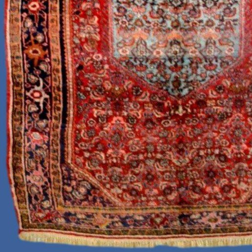 Tapis Bidjar, 132 cm x 210 cm, laine nouée main en Iran vers 1950 en très bonne condition-photo-2