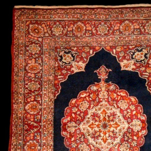 Sarouk Ferahan ancien, 140 x 190 cm, laine kork nouée main, Perse, région d'Arak, Kadjar, XIXèm-photo-2