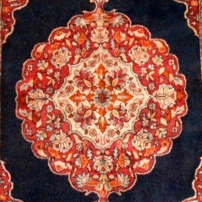 Old Sarouk Ferahan, 140 X 190 Cm, Hand-knotted Kork Wool, Persia, Arak Region, Kadjar, 19th Century-photo-6