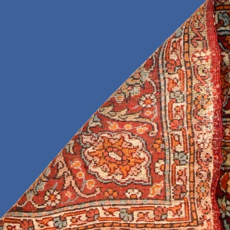 Sarouk Ferahan ancien, 140 x 190 cm, laine kork nouée main, Perse, région d'Arak, Kadjar, XIXèm-photo-8