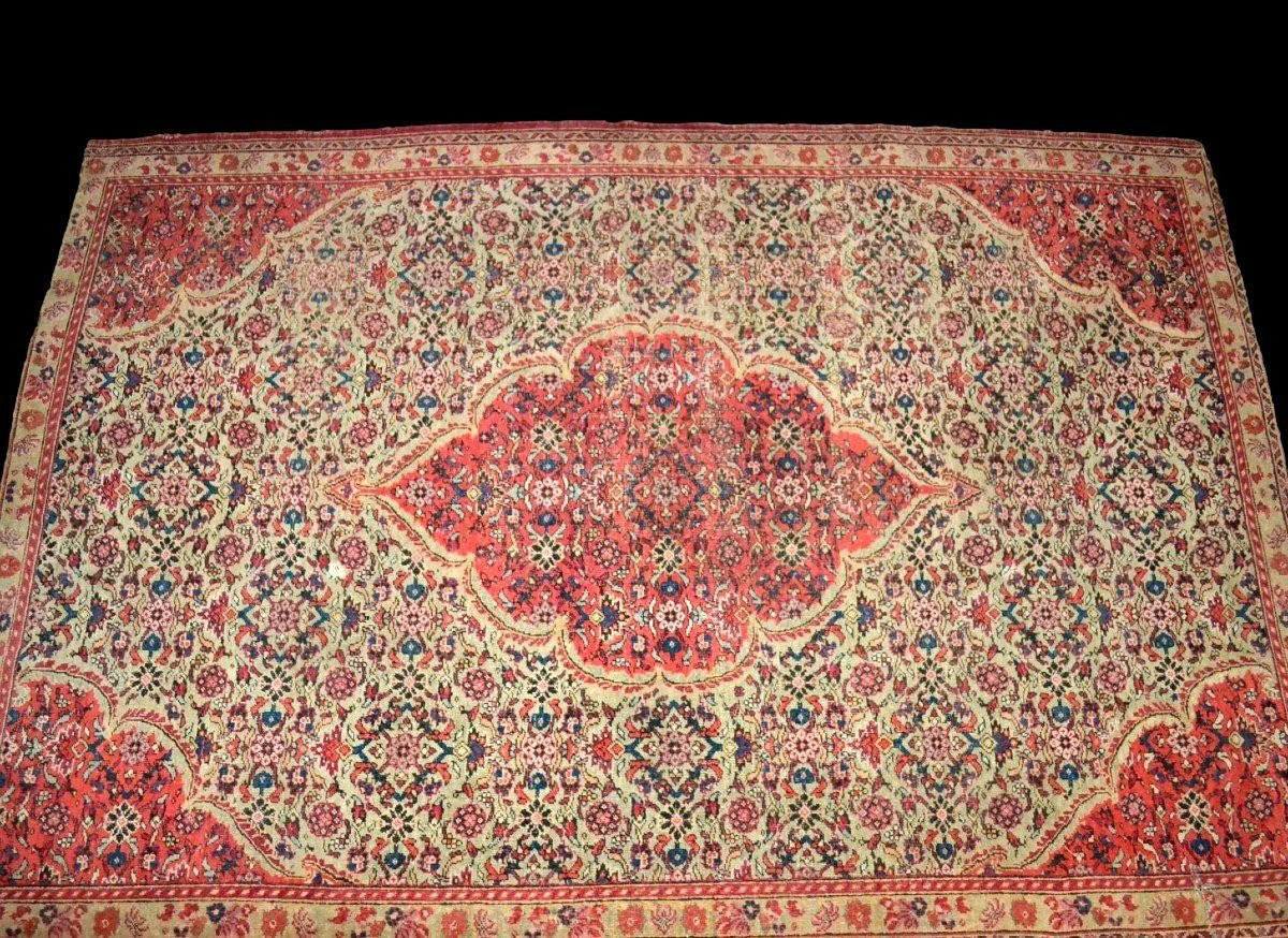 Antique Khorassan Kain Carpet, 116 X 168 Cm, Hand-knotted Wool, Persia, Iran, Late 18th, Early 19th Century-photo-3