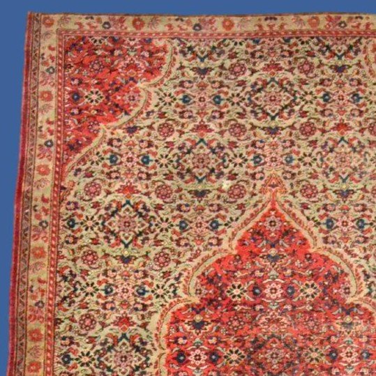 Antique Khorassan Kain Carpet, 116 X 168 Cm, Hand-knotted Wool, Persia, Iran, Late 18th, Early 19th Century-photo-1