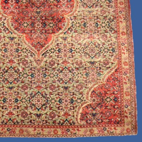 Antique Khorassan Kain Carpet, 116 X 168 Cm, Hand-knotted Wool, Persia, Iran, Late 18th, Early 19th Century-photo-5