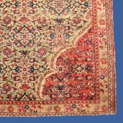 Antique Khorassan Kain Carpet, 116 X 168 Cm, Hand-knotted Wool, Persia, Iran, Late 18th, Early 19th Century-photo-7