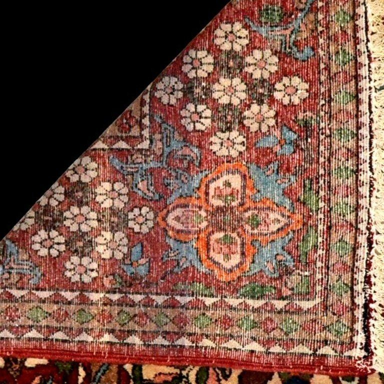 Tapis Téhéran ancien, 138 cm x 206 cm, laine nouée main en Iran, début du XXème, 1920-1930-photo-7