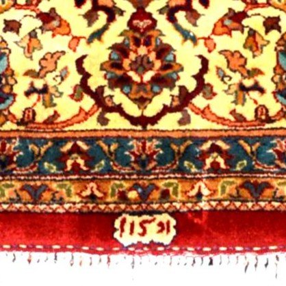 Signed Tabriz Rug, 200 X 250 Cm, Hand-knotted Kork Wool In Iran Circa 1970-1980 In Very Good Condition-photo-1