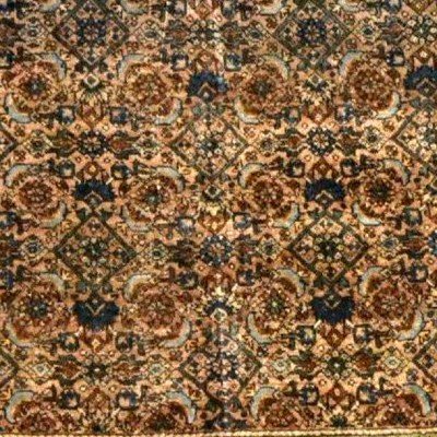 Tapis Bidjar ancien, 134 cm x 196 cm, laine nouée main en Iran, Perse, fin du XIXème siècle-photo-3