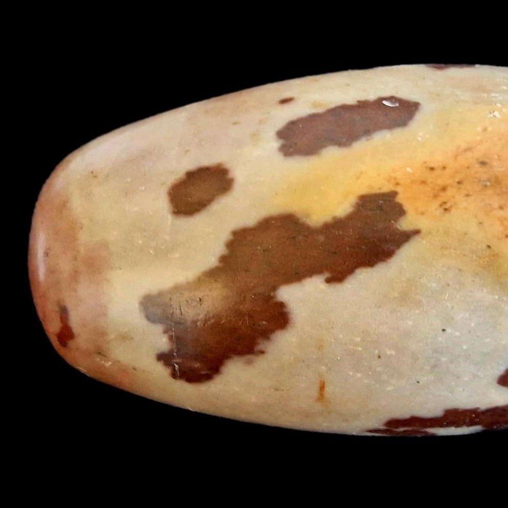 Pierre - Shiva Lingam, grande taille, Longueur 19,2 cm rivière de narmada, Inde, culte de Shiva-photo-4