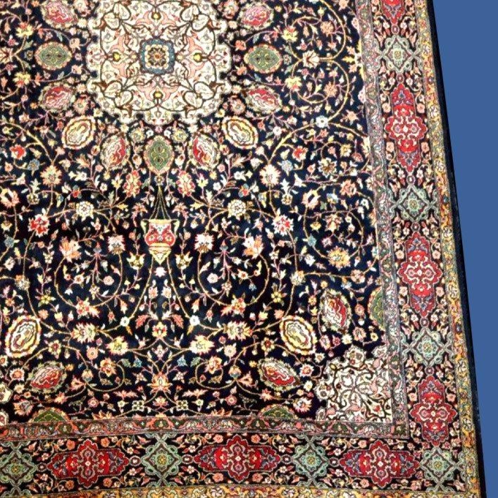 Tabriz Rug, 202 Cm X 320 Cm, Ardebil Decor, Hand-knotted Wool Circa 1980 In Perfect Condition-photo-3