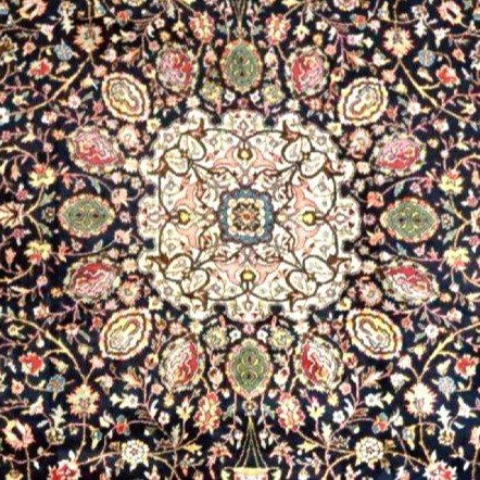 Tabriz Rug, 202 Cm X 320 Cm, Ardebil Decor, Hand-knotted Wool Circa 1980 In Perfect Condition-photo-4