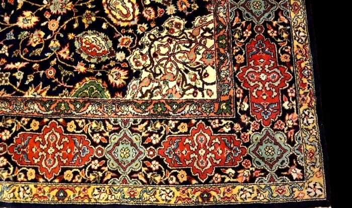 Tabriz Rug, 202 Cm X 320 Cm, Ardebil Decor, Hand-knotted Wool Circa 1980 In Perfect Condition-photo-6