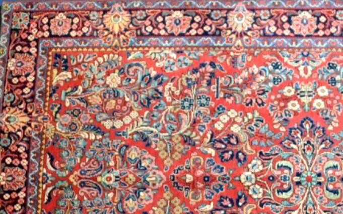 American Sarough Rug, 350 X 655 Cm, Hand-knotted Wool Circa 1960 In Iran, In Excellent Condition-photo-2