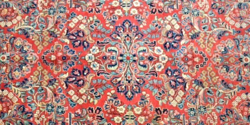 American Sarough Rug, 350 X 655 Cm, Hand-knotted Wool Circa 1960 In Iran, In Excellent Condition-photo-6