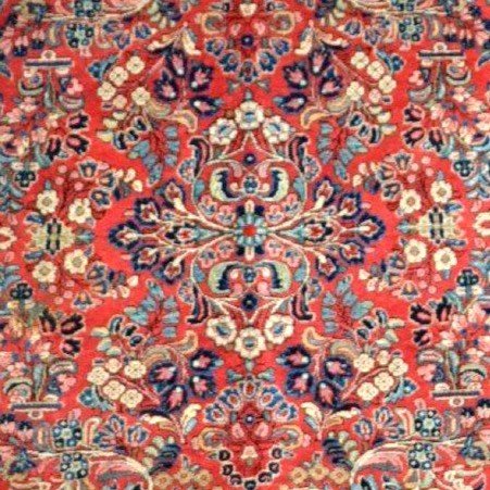 American Sarough Rug, 350 X 655 Cm, Hand-knotted Wool Circa 1960 In Iran, In Excellent Condition