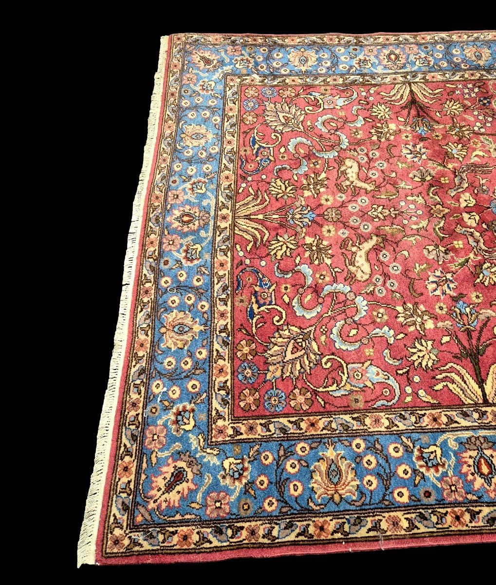 Gouhm Hunting Rug, 170 X 270 Cm, Hand-knotted Kork Wool, Armenia Circa 1980, Very Good Condition-photo-3