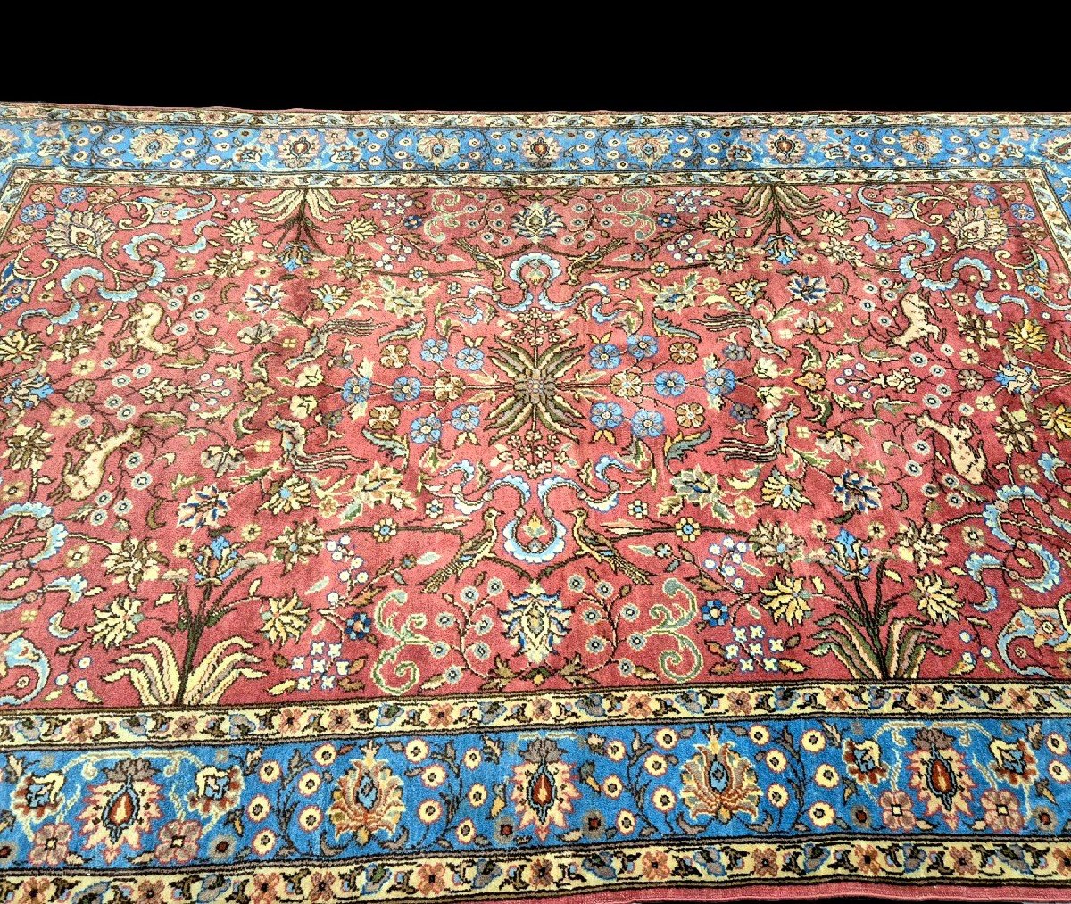 Gouhm Hunting Rug, 170 X 270 Cm, Hand-knotted Kork Wool, Armenia Circa 1980, Very Good Condition-photo-4