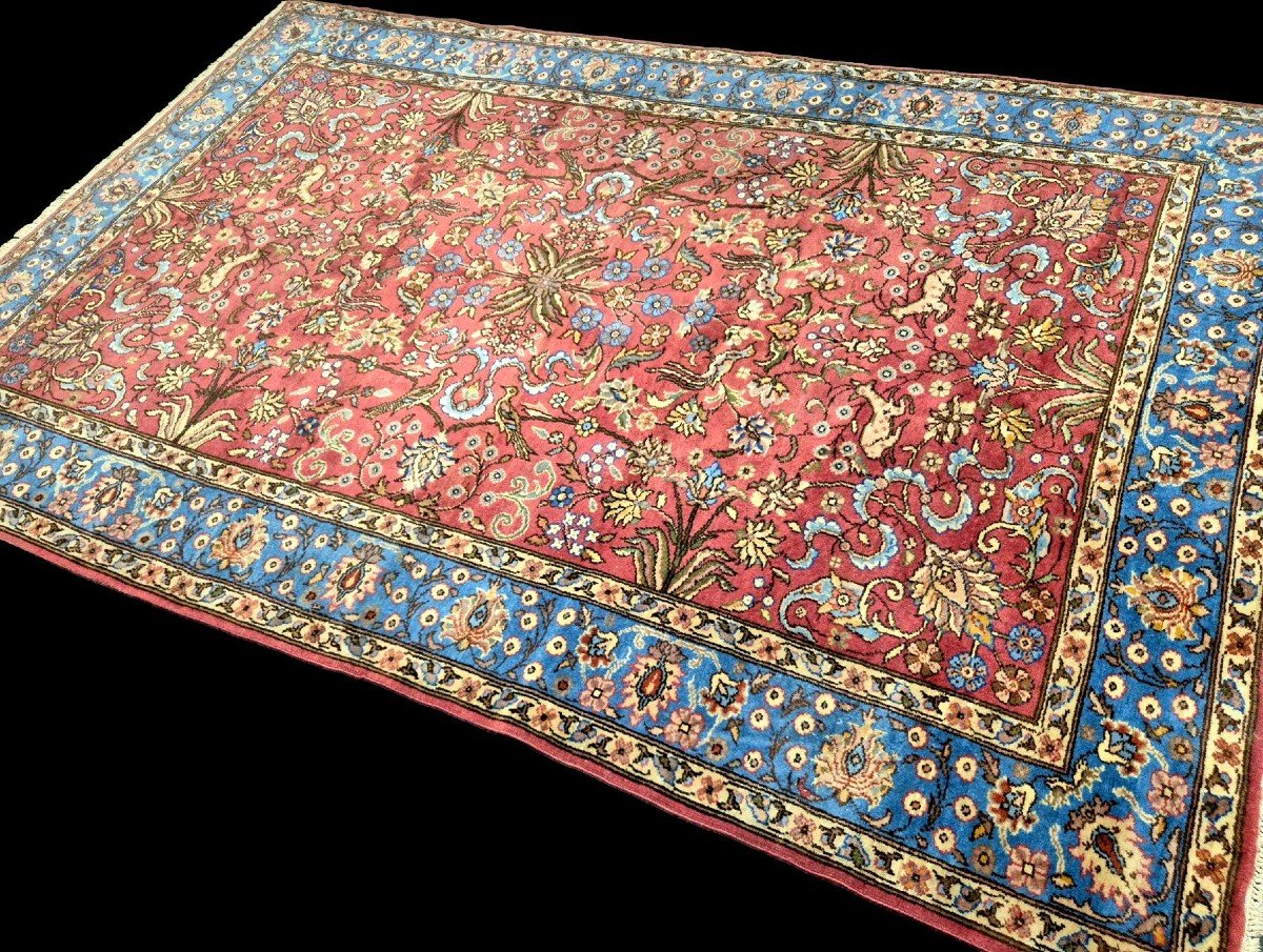 Gouhm Hunting Rug, 170 X 270 Cm, Hand-knotted Kork Wool, Armenia Circa 1980, Very Good Condition-photo-4