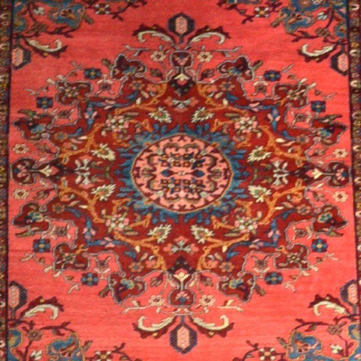 Tapis Tafresh ancien, 142 x 196 cm, laine nouée main en Iran au début du XXème siècle-photo-1