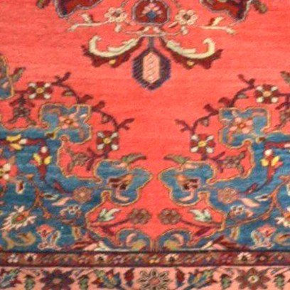 Tapis Tafresh ancien, 142 x 196 cm, laine nouée main en Iran au début du XXème siècle-photo-6