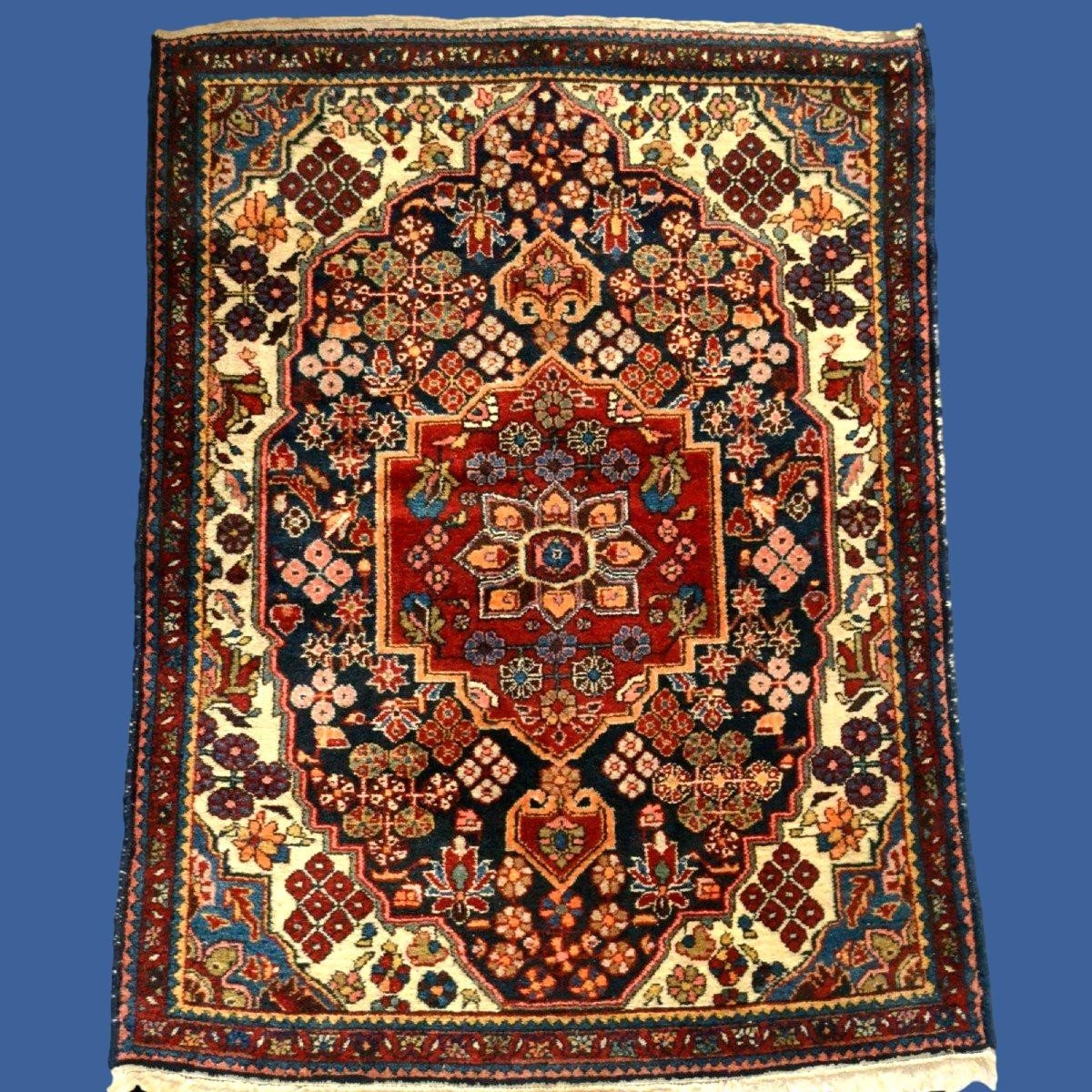 Antique Mechkabad Rug, 108 X 145 Cm, Hand-knotted Wool In Iran, Early 20th Century-photo-3