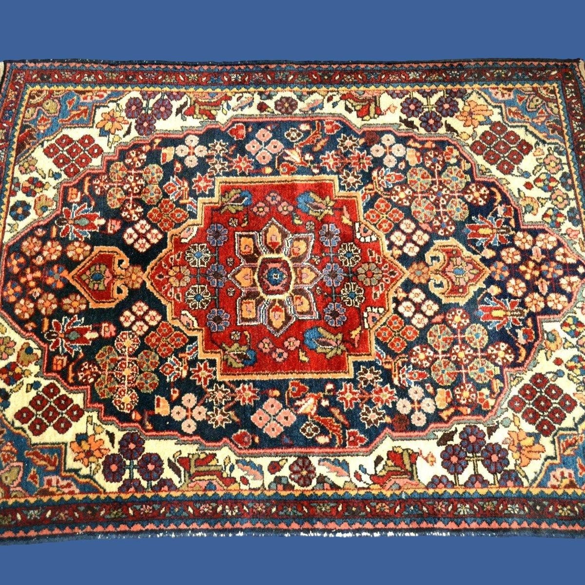 Antique Mechkabad Rug, 108 X 145 Cm, Hand-knotted Wool In Iran, Early 20th Century-photo-4