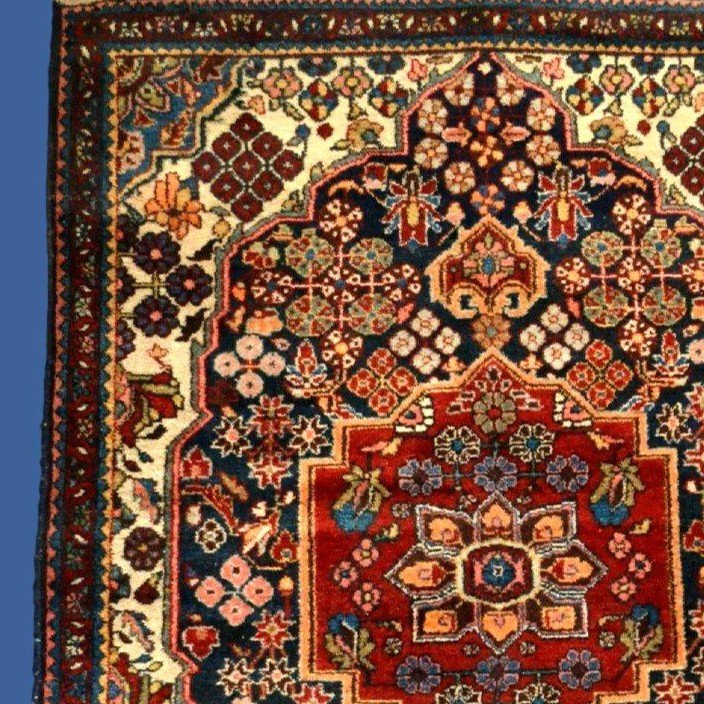 Antique Mechkabad Rug, 108 X 145 Cm, Hand-knotted Wool In Iran, Early 20th Century-photo-1