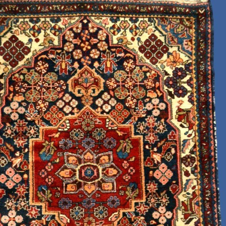 Antique Mechkabad Rug, 108 X 145 Cm, Hand-knotted Wool In Iran, Early 20th Century-photo-2