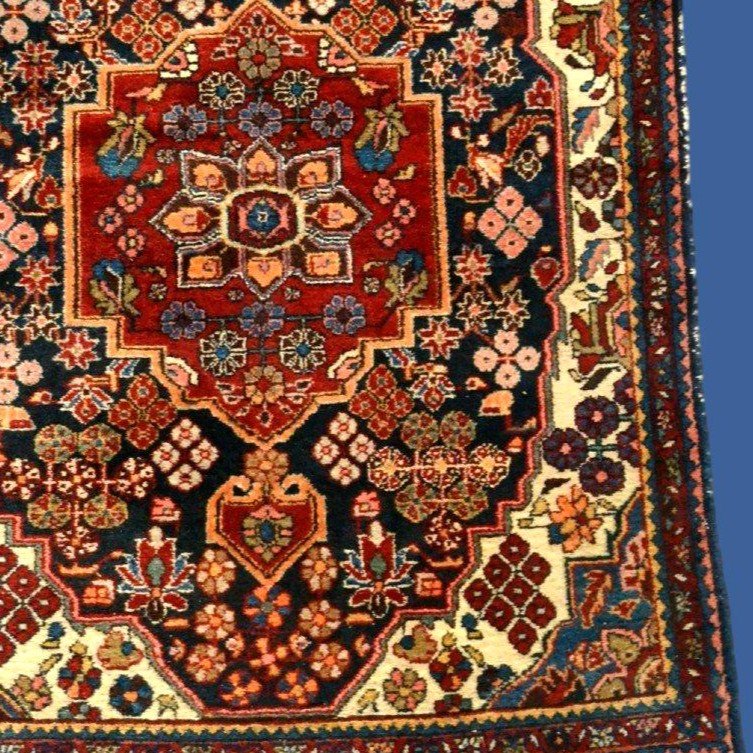 Antique Mechkabad Rug, 108 X 145 Cm, Hand-knotted Wool In Iran, Early 20th Century-photo-4