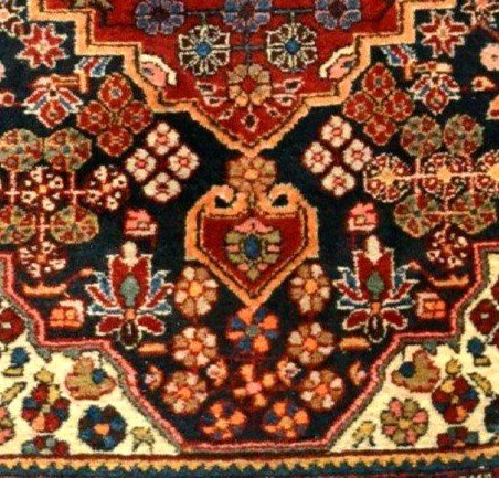 Antique Mechkabad Rug, 108 X 145 Cm, Hand-knotted Wool In Iran, Early 20th Century-photo-6