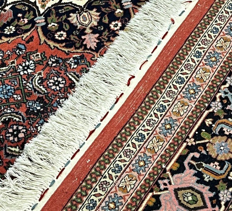 Tapis Bidjar, 245 cm  x 347 cm, laine nouée main, grande densité, vers 1980 en parfait état-photo-7