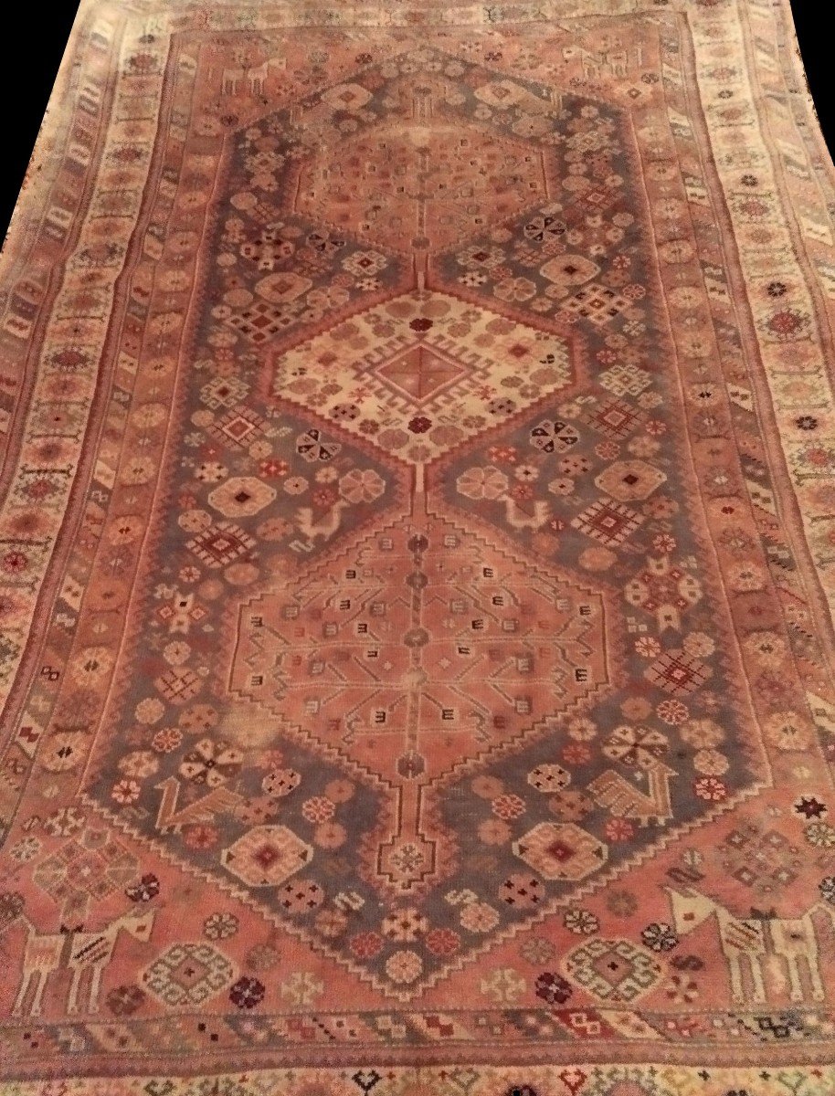 Kilim Style Rug, Hand Knotted Wool On Wool, 195 X 272 Cm, Circa 1970 Türkiye-photo-2