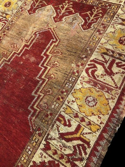 Tapis Moudjour de prière ancien, 105 x 160 cm, laine / laine, Anatolie, Turquie, milieu  XIXème-photo-1