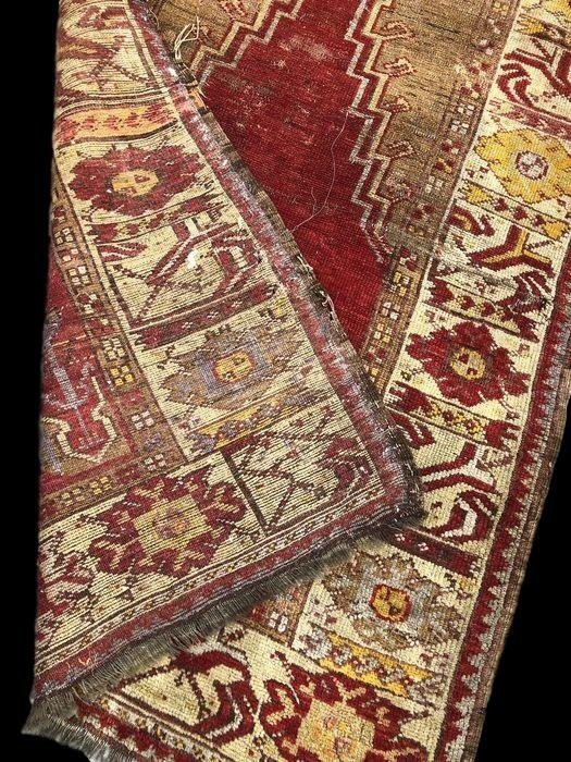 Tapis Moudjour de prière ancien, 105 x 160 cm, laine / laine, Anatolie, Turquie, milieu  XIXème-photo-6